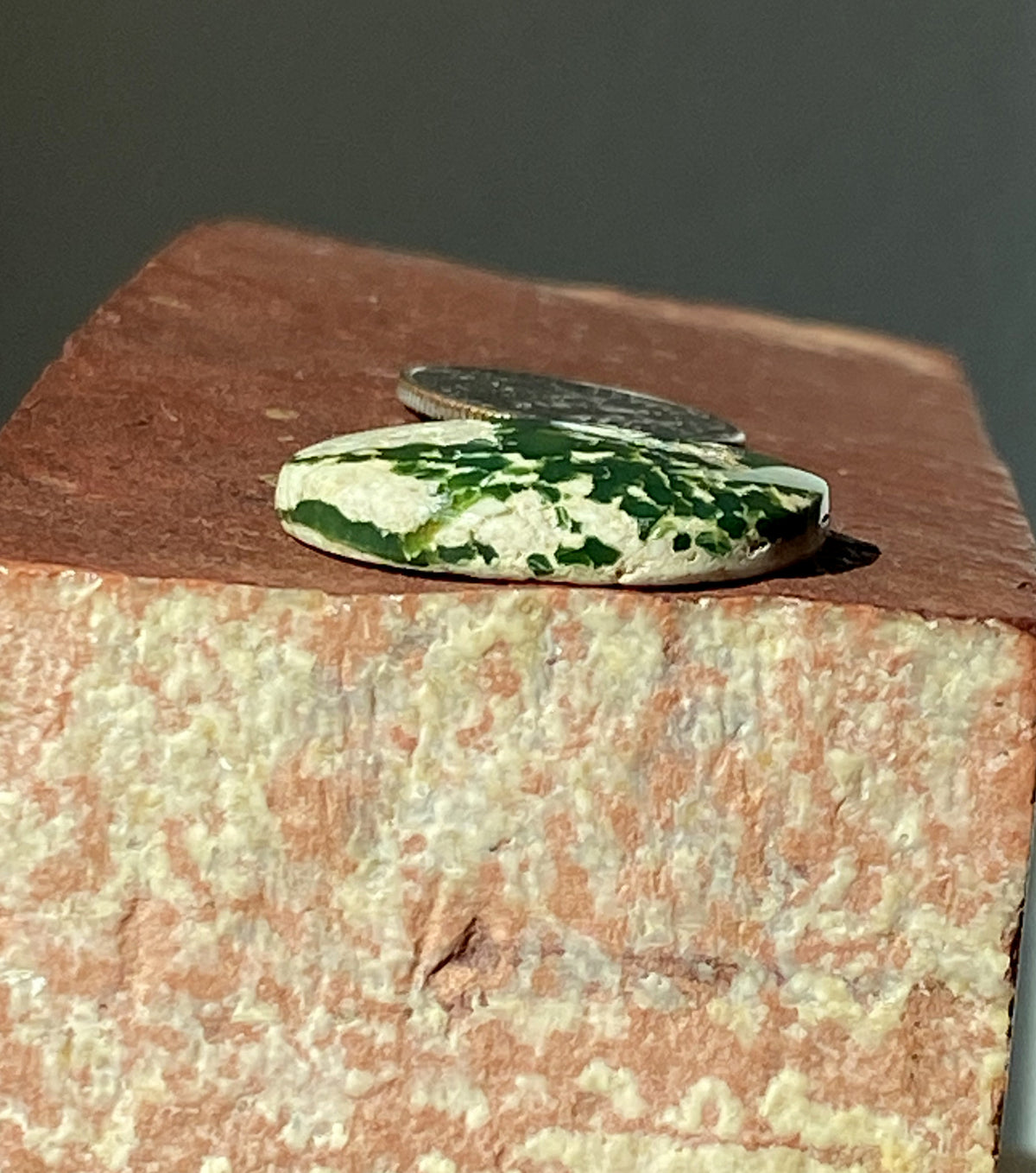 19 carats natural boulder-cut Stone Mountain Turquoise cabochon