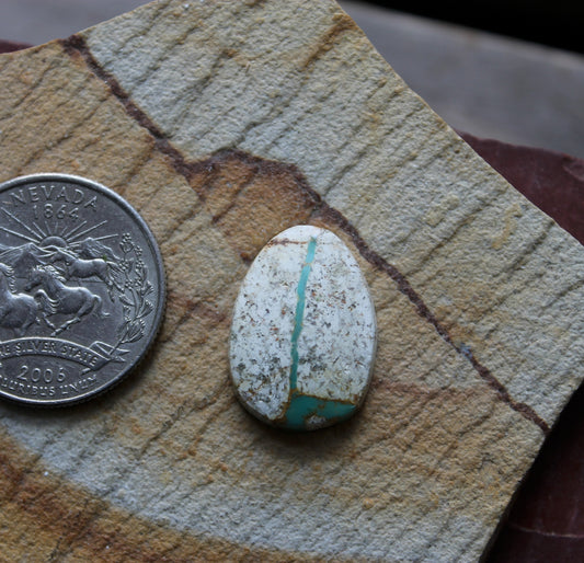 8 carat boulder-cut Stone Mountain Turquoise cabochon