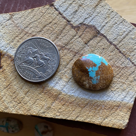 13 carat boulder-cut Stone Mountain Turquoise cabochon