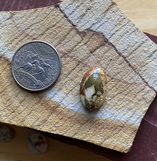 10 carat boulder-cut Stone Mountain Turquoise cabochon