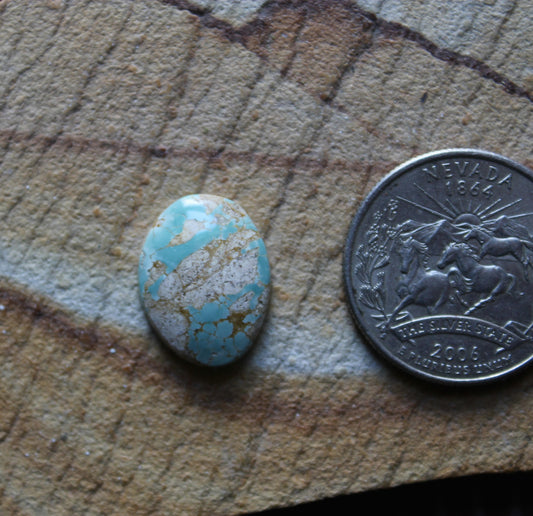 6 carat boulder-cut Stone Mountain Turquoise cabochon