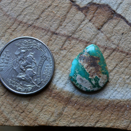 8 carat boulder-cut Stone Mountain Turquoise cabochon