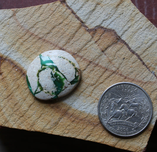 23 carat boulder-cut Stone Mountain Turquoise cabochon