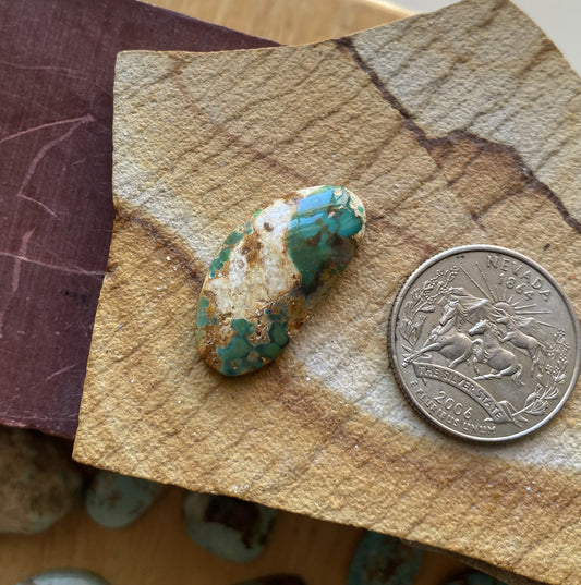 14 carat natural boulder-cut Stone Mountain Turquoise cabochons