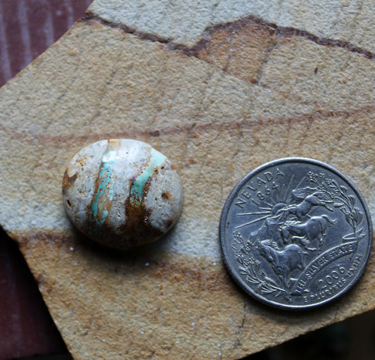 14 carat boulder-cut Stone Mountain Turquoise cabochon