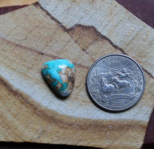 8 carat blue Stone Mountain Turquoise cabochon