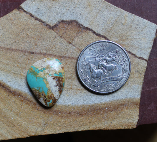 11 carat boulder-cut Stone Mountain Turquoise cabochon