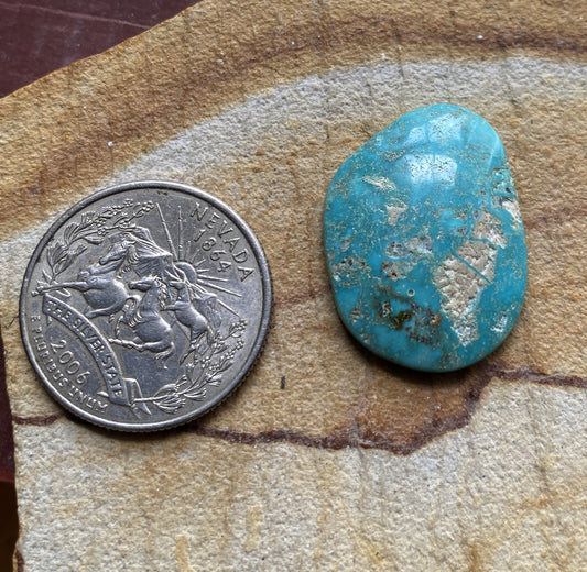 21 carat natural Blue June Turquoise cabochon