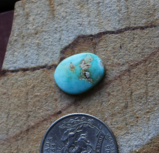4.7 carat natural Blue June turquoise cabochon