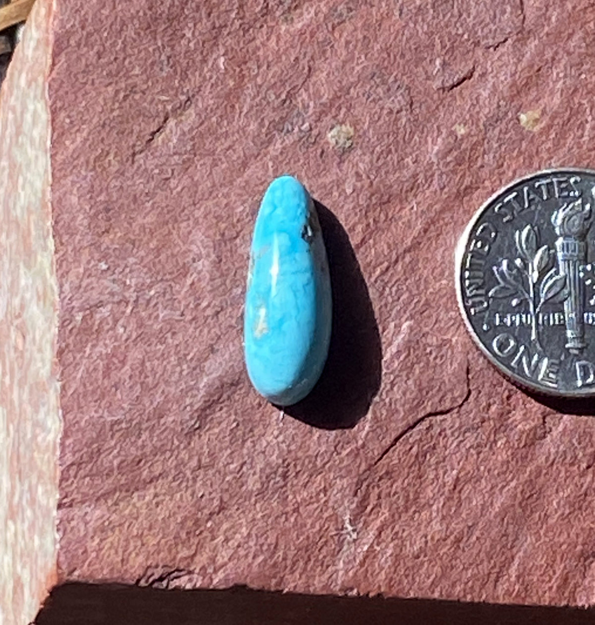 4 carat natural Blue June Turquoise cabochon