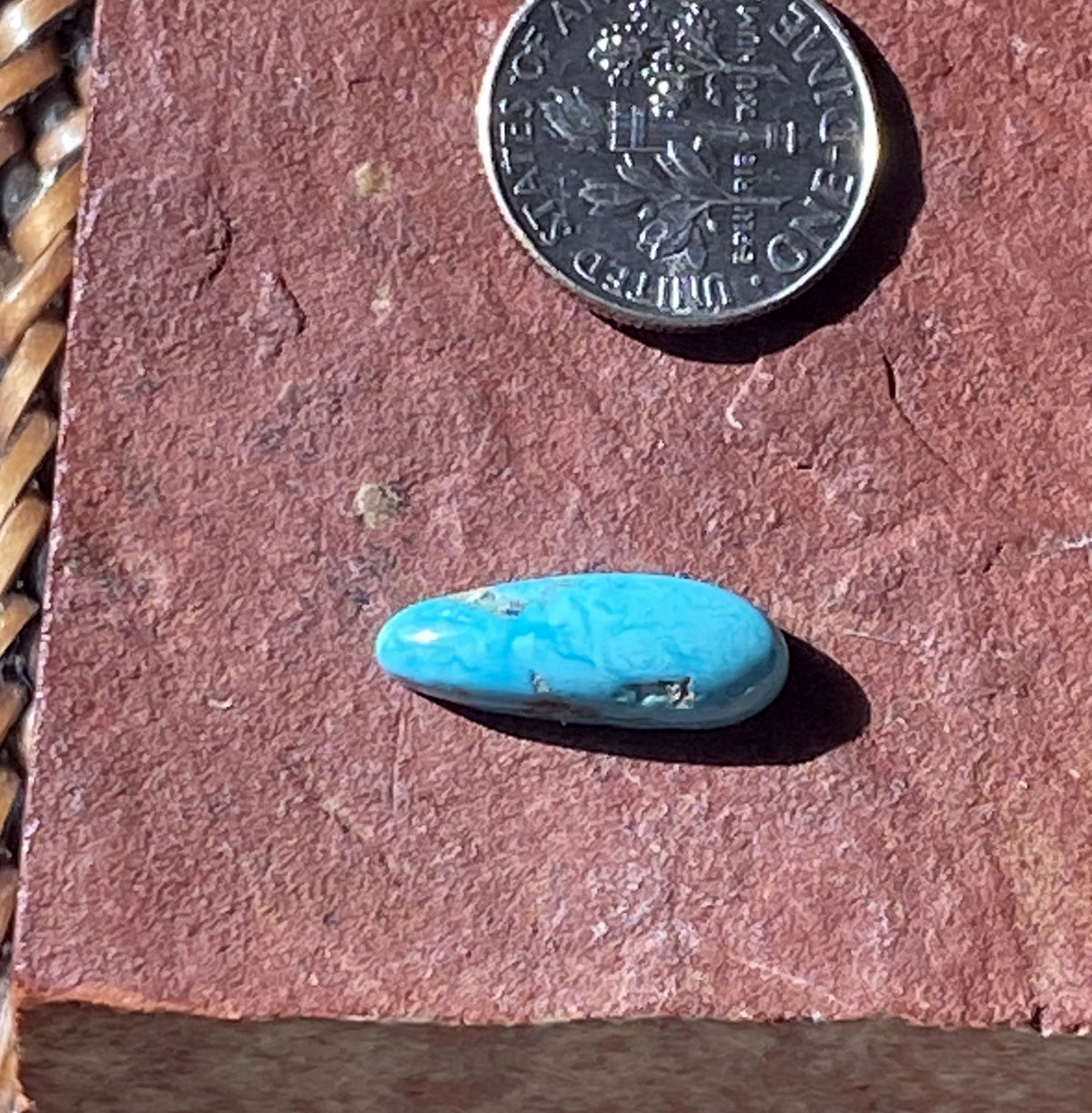 4 carat natural Blue June Turquoise cabochon