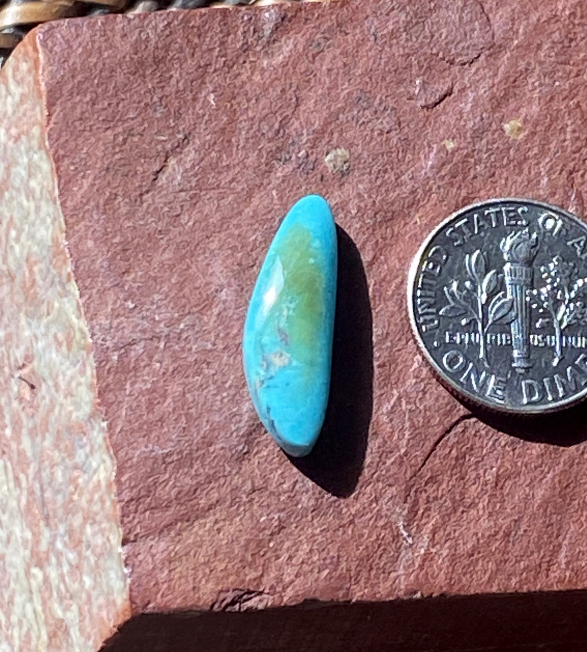 4 carat natural Blue June Turquoise cabochon