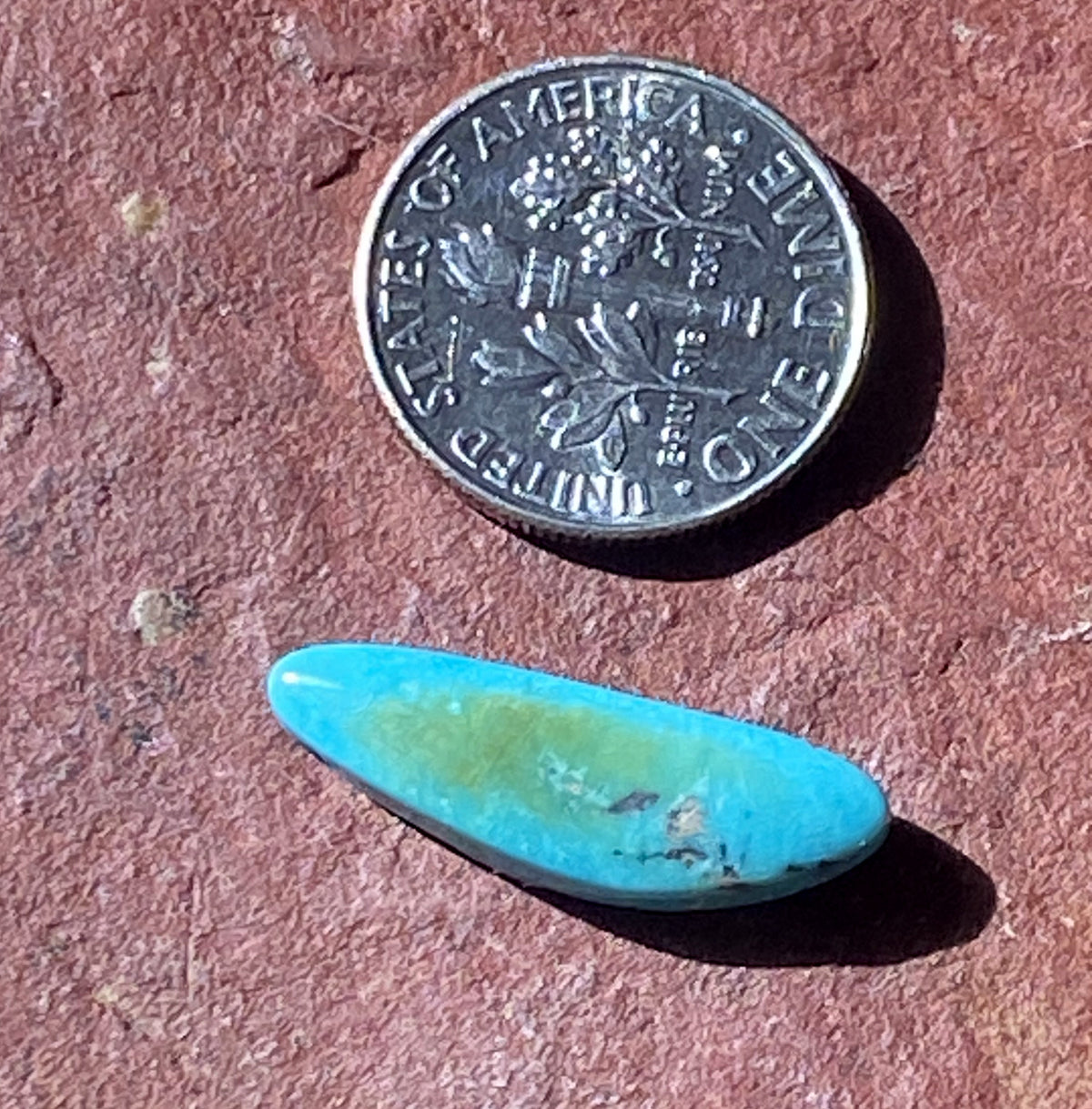 4 carat natural Blue June Turquoise cabochon