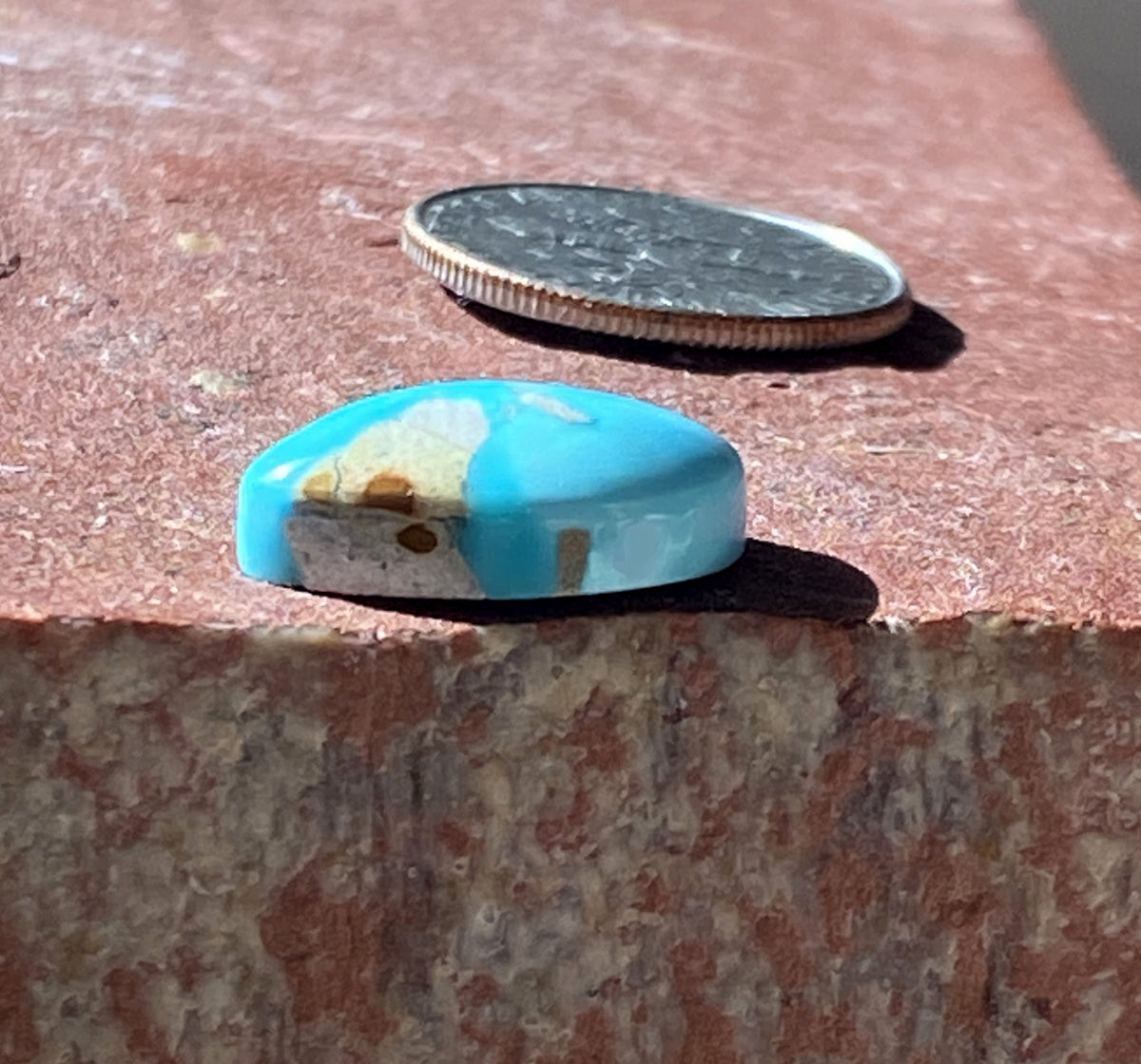 5 carat natural Blue June Turquoise cabochon