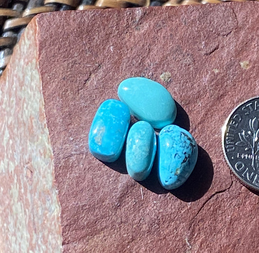 10 carats natural Blue June Turquoise cabochons