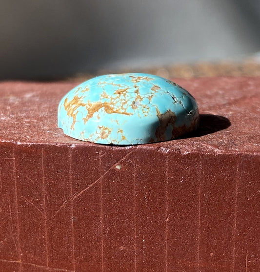 16 carat blue natural Stone Mountain Turquoise cabochon with a high dome