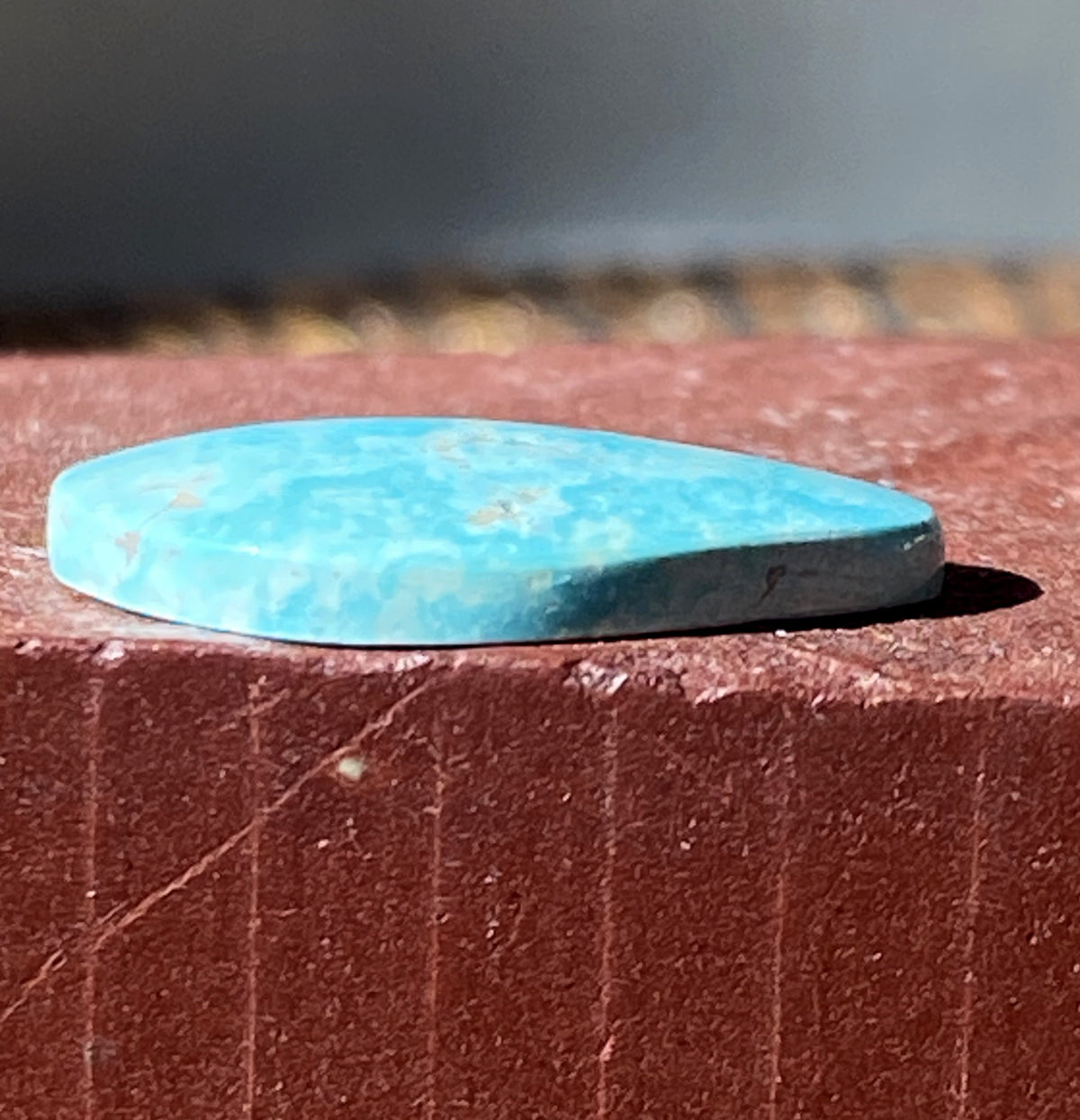 7 carat blue natural Stone Mountain Turquoise cabochon