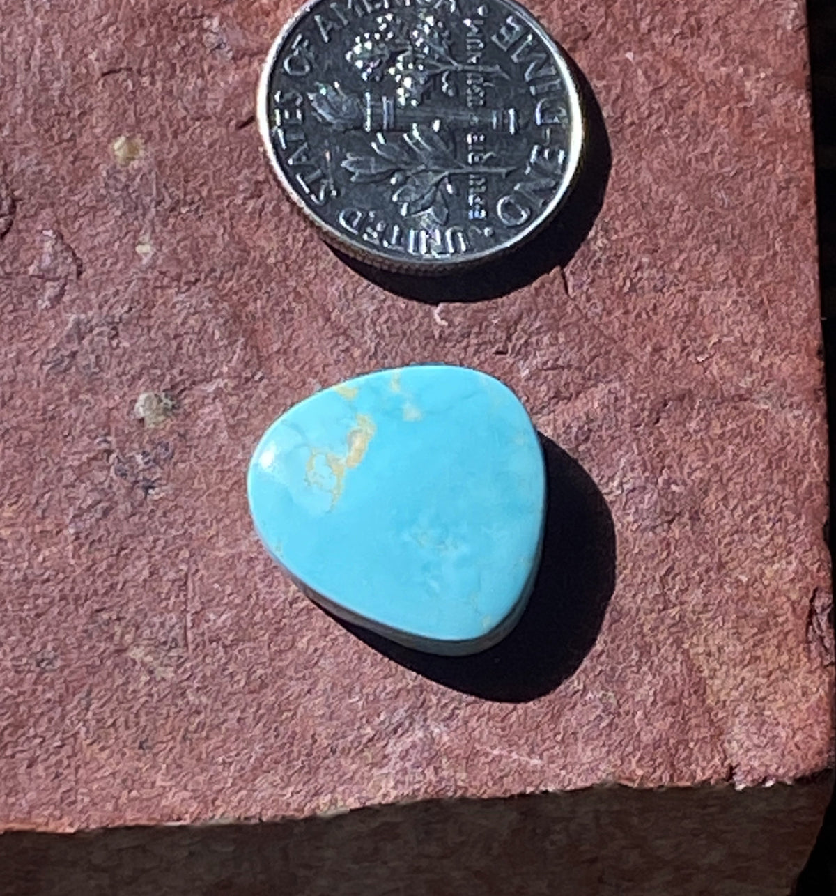 8 carat blue Stone Mountain Turquoise cabochon
