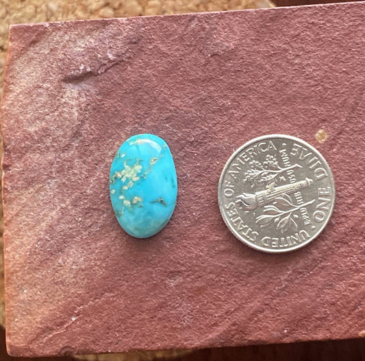 6 carat rich blue Stone Mountain Turquoise cabochon