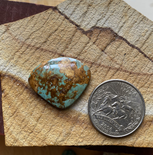 17 carat natural blue Stone Mountain Turquoise cabochon