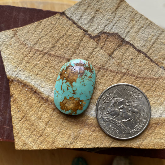 16 carat natural blue Stone Mountain Turquoise cabochon