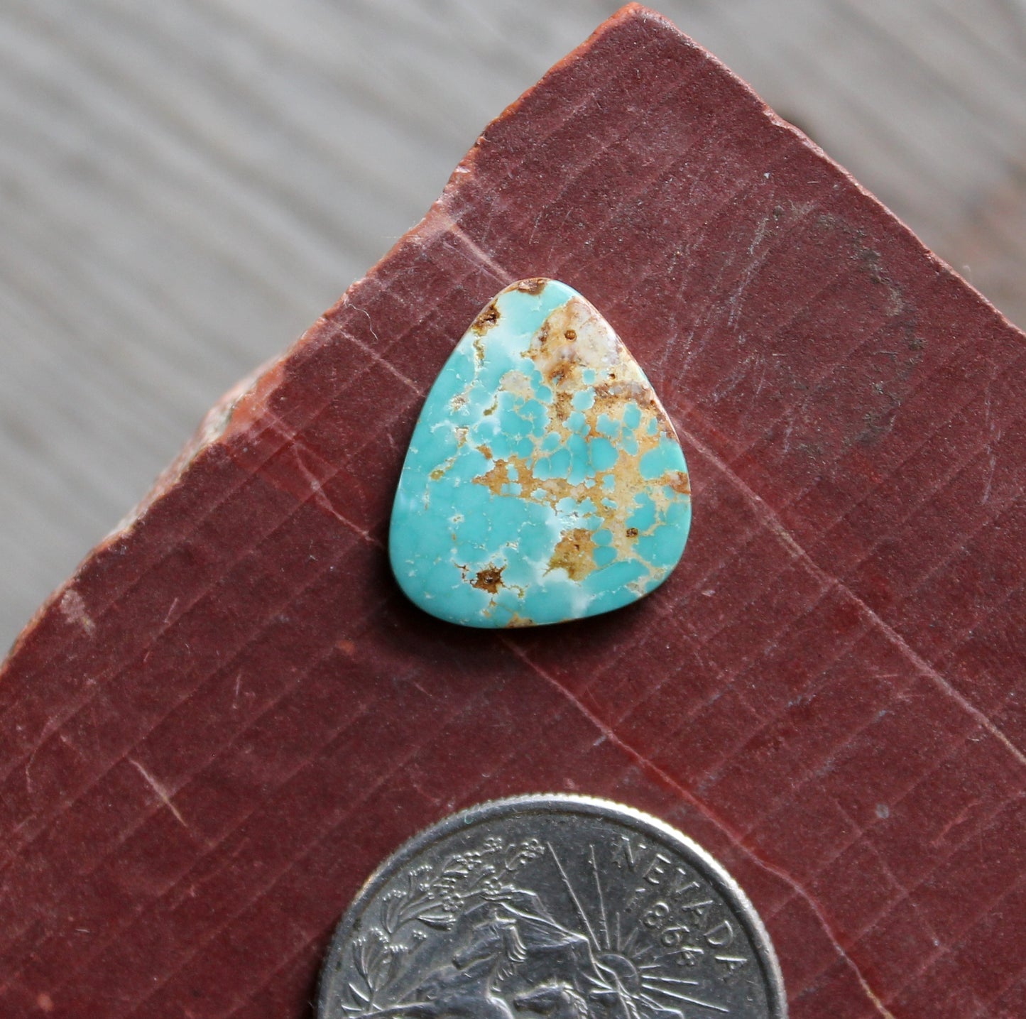 5 carat blue Stone Mountain Turquoise cabochon
