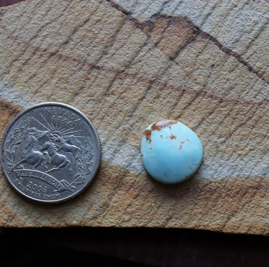 6 carat light blue Stone Mountain Turquoise cabochon