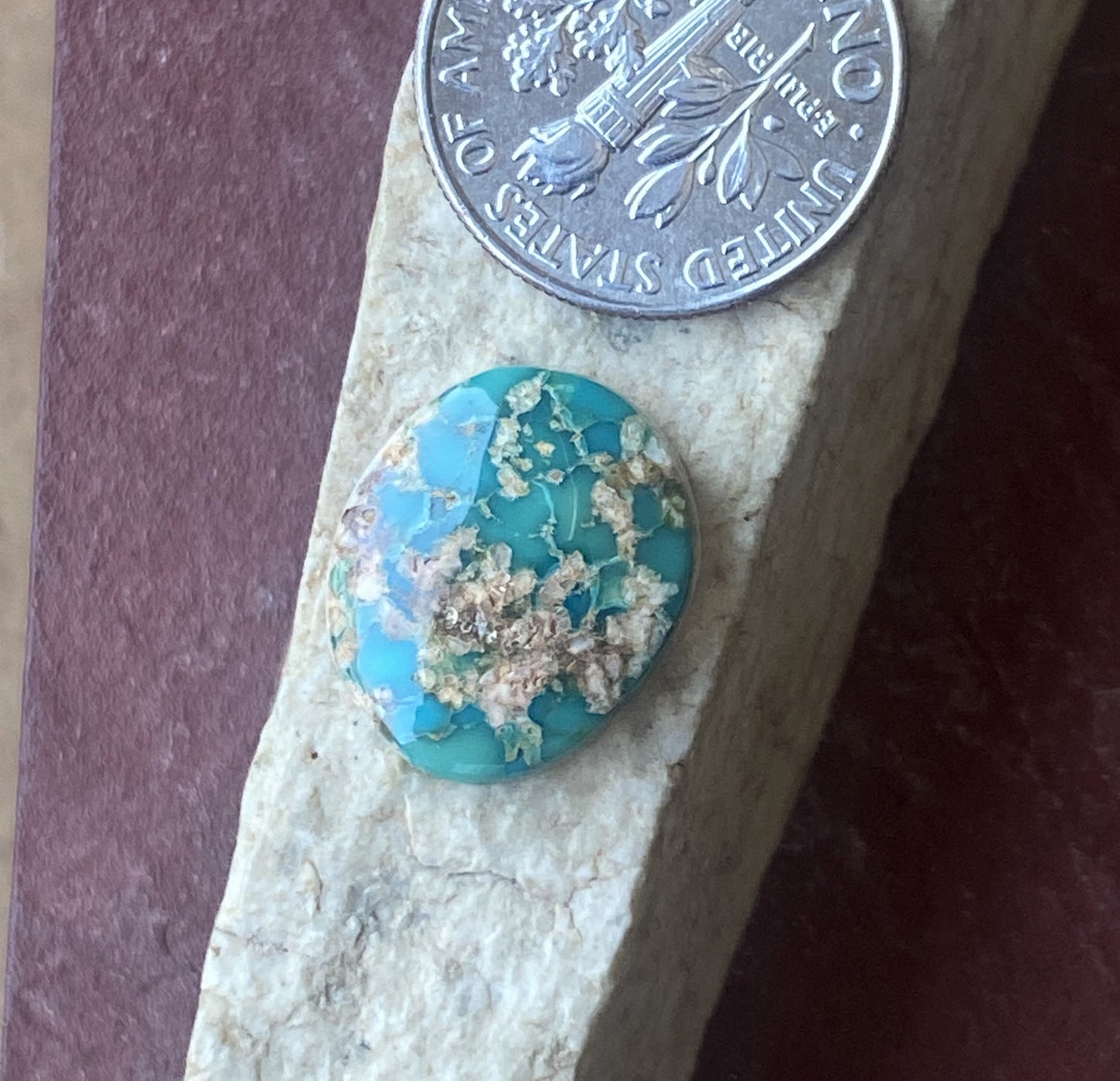5 carat blue turquoise Stone Mountain Turquoise cabochon