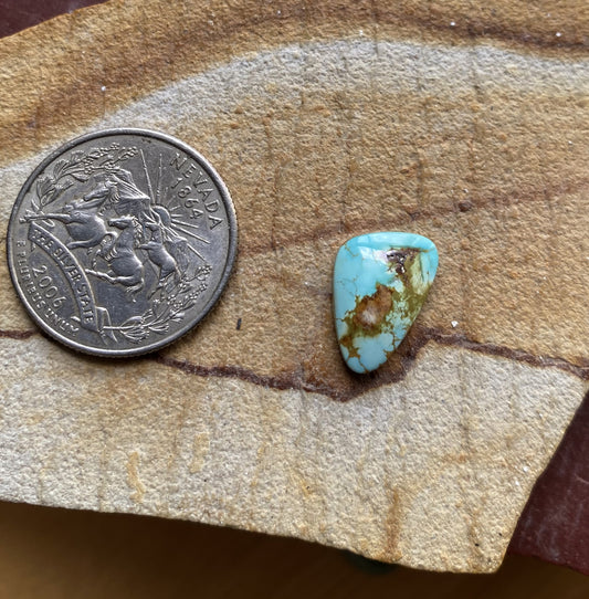 4 carats natural blue Stone Mountain Turquoise cabochon