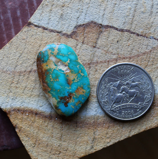 24 carat dark blue Stone Mountain Turquoise cabochon