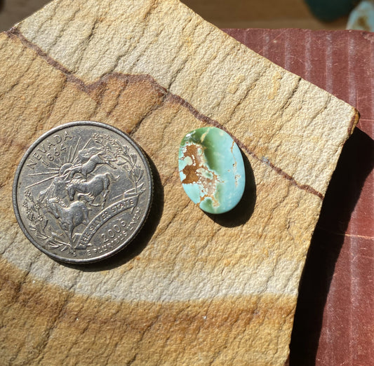 4 carat color change natural Stone Mountain Turquoise cabochon