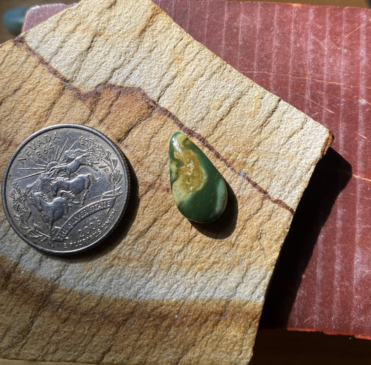 5 carat color change natural Stone Mountain Turquoise cabochon