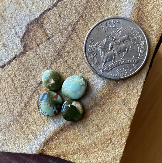 9 carat color change natural Stone Mountain Turquoise cabochons