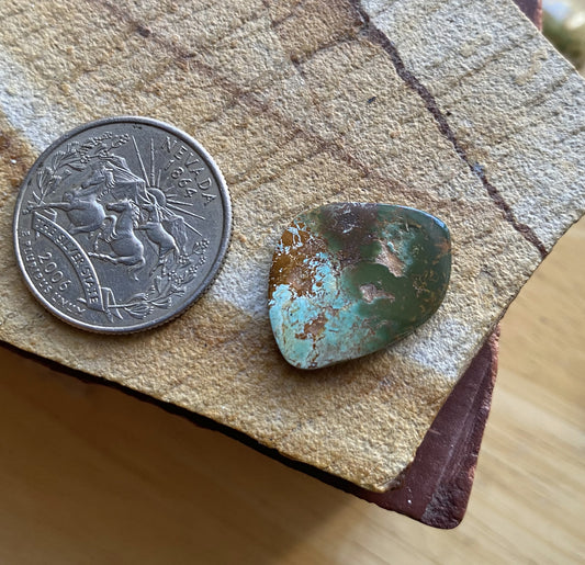 8 carat color change natural Stone Mountain Turquoise flat top cabochon