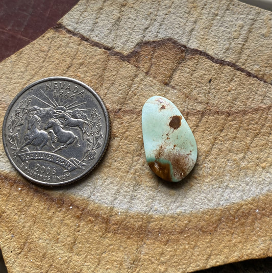 5 carat light blue natural Stone Mountain Turquoise cabochon