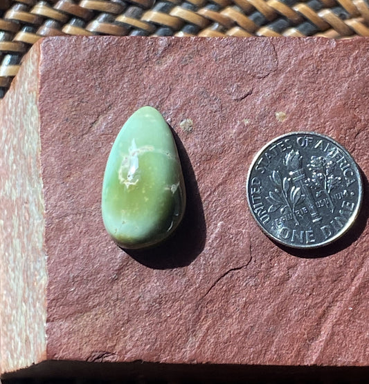12 carat color change Stone Mountain Turquoise cabochon with a high dome