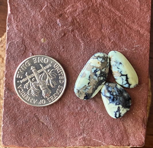 10 carat natural Candelaria variscite cabochons