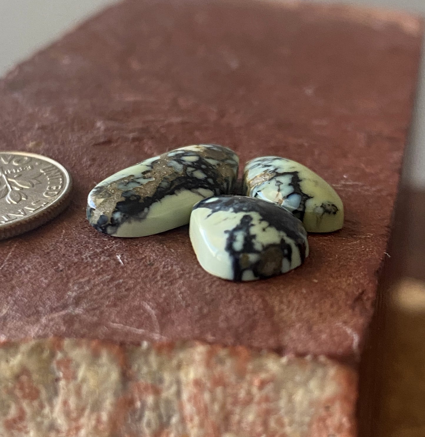 10 carat natural Candelaria variscite cabochons