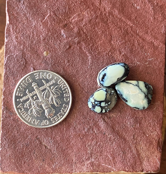 6.0 carat natural Candelaria variscite cabochons