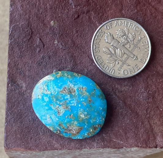 14 carat dark blue Stone Mountain Turquoise cabochon