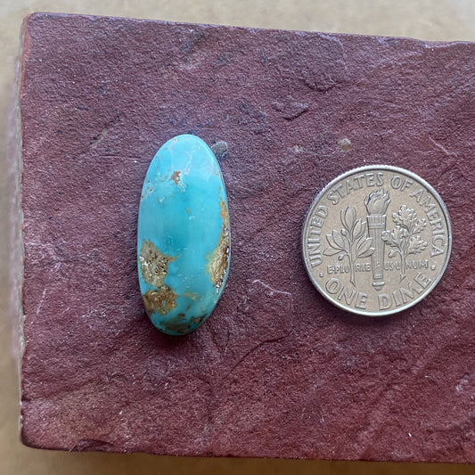9 carat blue Stone Mountain Turquoise cabochon