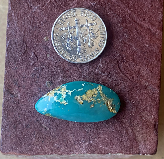 12 carat vivid green Stone Mountain Turquoise cabochon