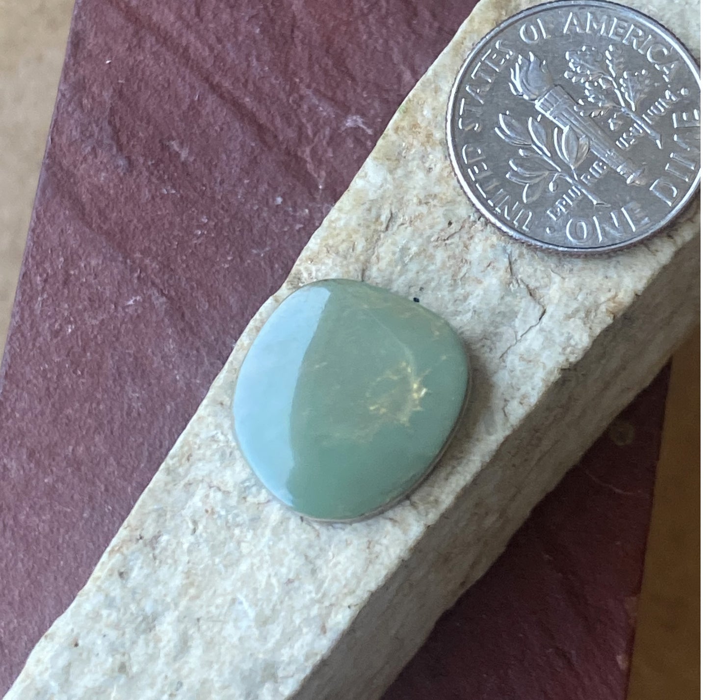 7 carat green turquoise Stone Mountain Turquoise cabochon