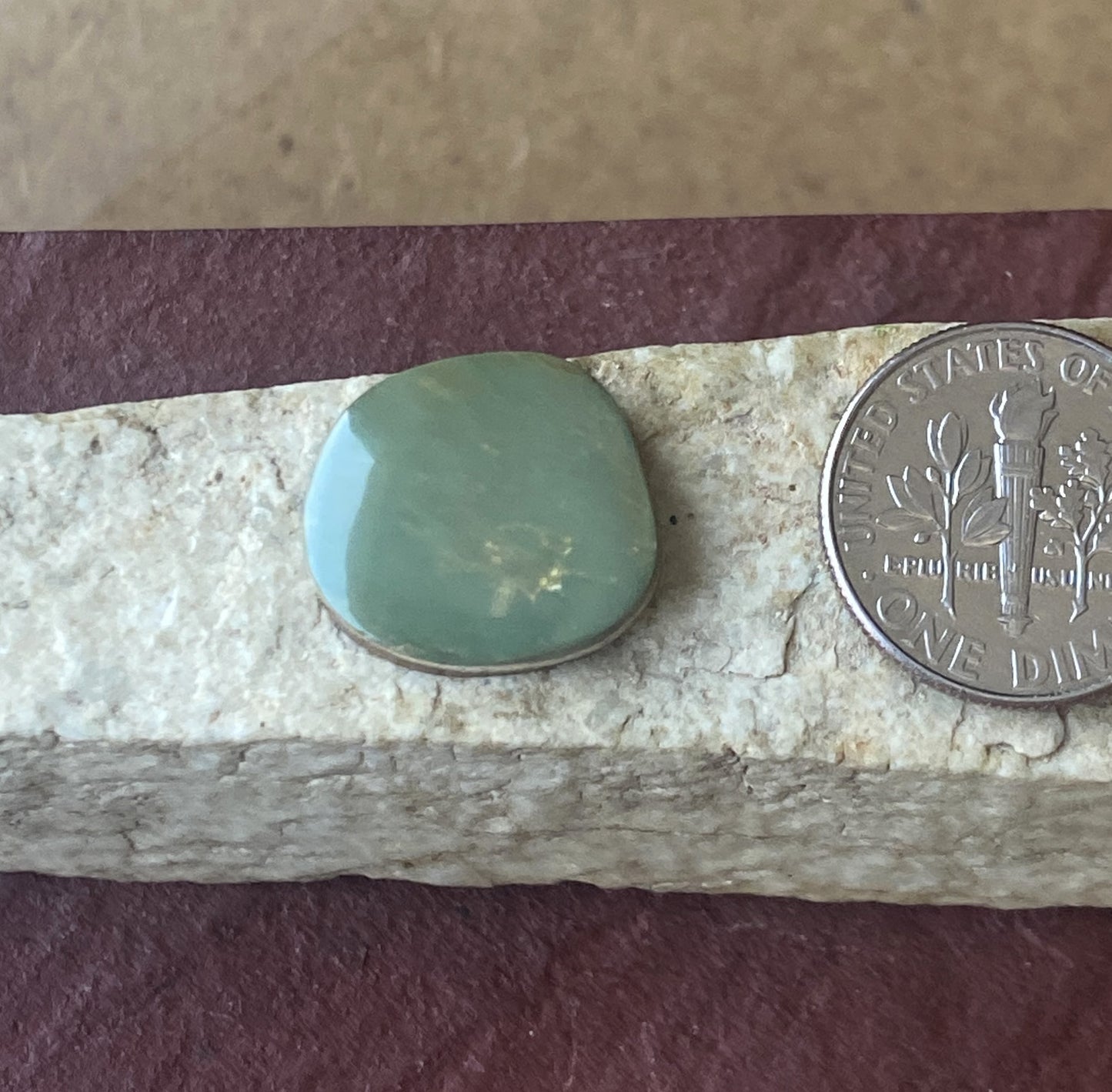 7 carat green turquoise Stone Mountain Turquoise cabochon