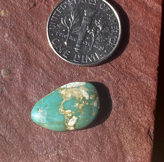 4 carat green natural Stone Mountain Turquoise cabochon