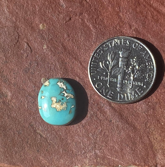 4 carat blue Stone Mountain Turquoise cabochon