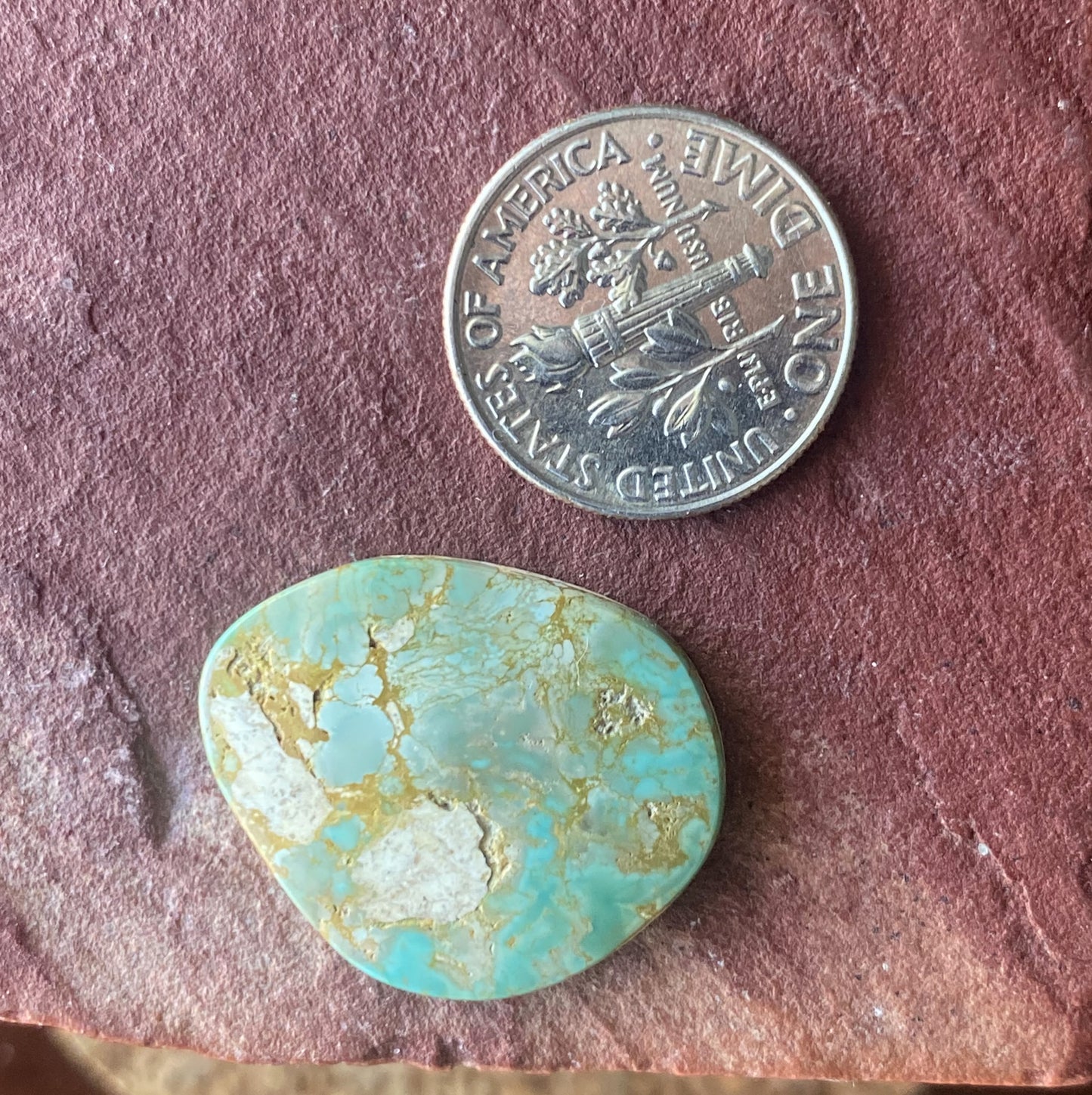 10 carat green Stone Mountain Turquoise Nevada cabochon