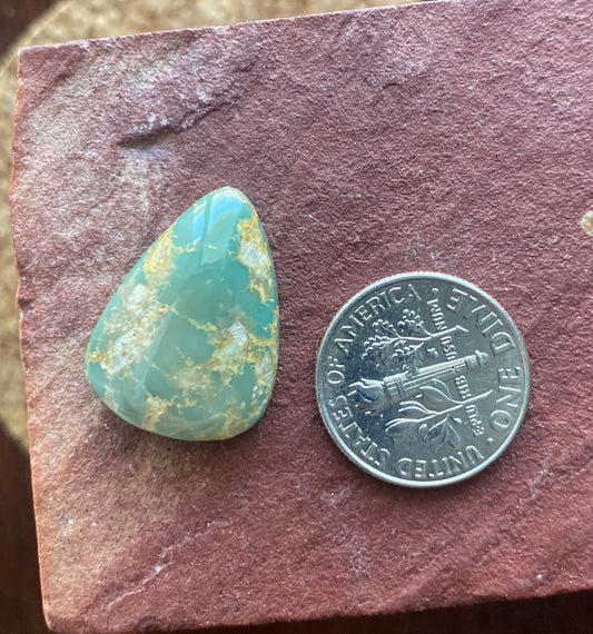 13 carat green Stone Mountain Turquoise cabochon