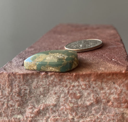 13 carat green Stone Mountain Turquoise cabochon
