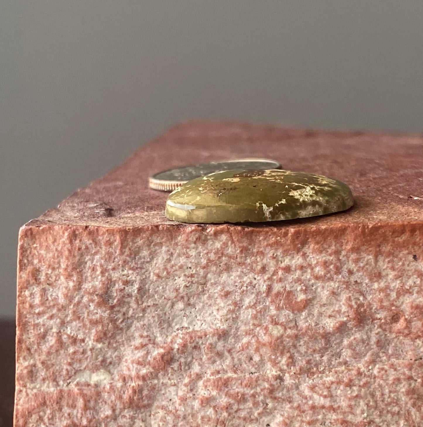 10 carat green Stone Mountain Turquoise cabochon